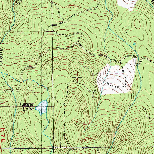 Topographic Map of Thomas Trail, OR