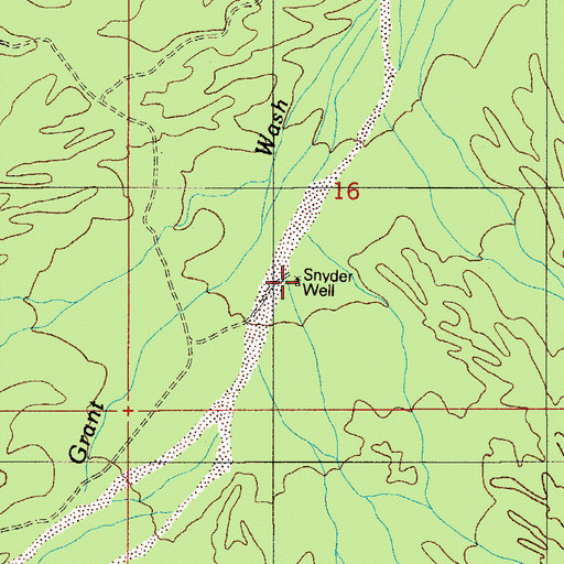 Topographic Map of Snyder Well, AZ