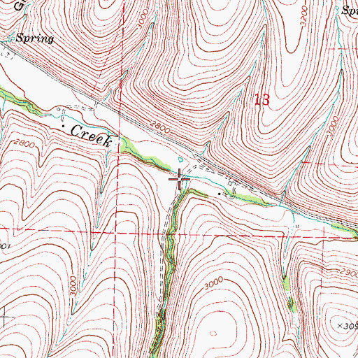 Topographic Map of Thorn Creek, OR