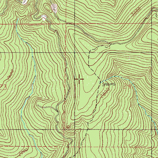 Topographic Map of Three Tree Lookout (historical), OR