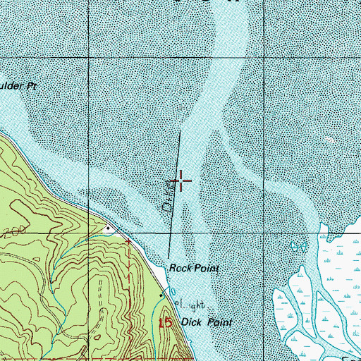Topographic Map of Tillamook River, OR