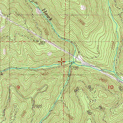 Topographic Map of Timber Creek, OR