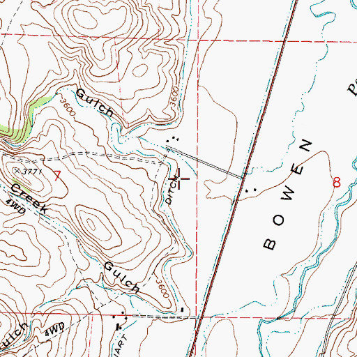 Topographic Map of Timber Gulch, OR