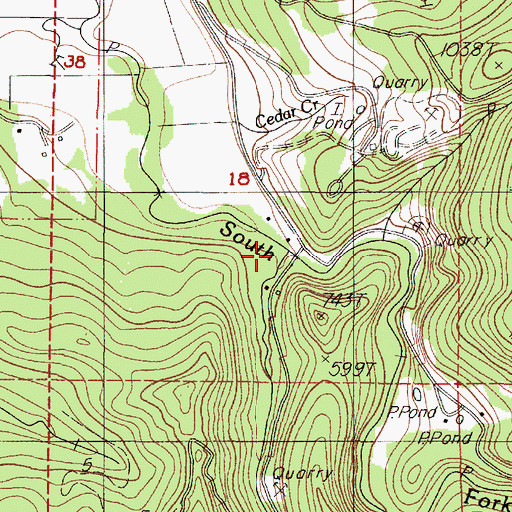 Topographic Map of Tobe Creek, OR
