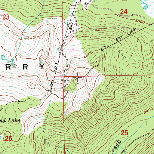 Topographic Map of Tom Dick Trail, OR