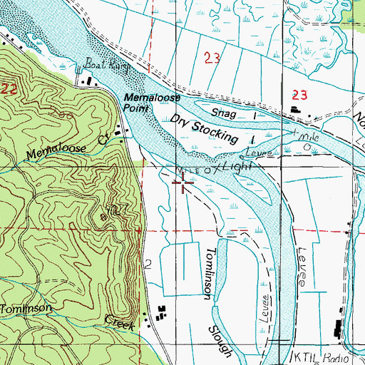 Topographic Map of Tomlinson Slough, OR