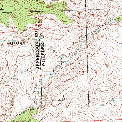 Topographic Map of Tracy Gulch, OR