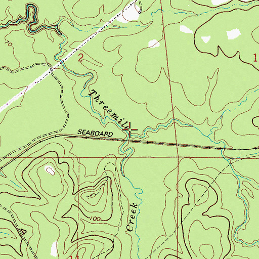 Topographic Map of Buckeye Creek, AL