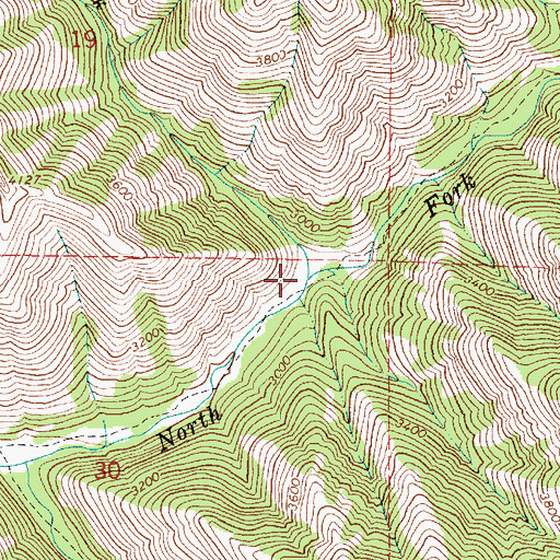 Topographic Map of Trap Creek, OR