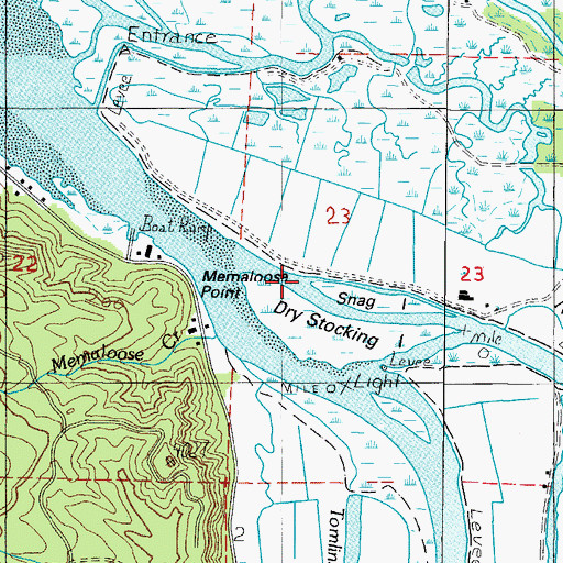 Topographic Map of Trask River, OR