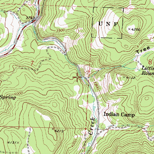 Topographic Map of Tree Root Canyon, OR