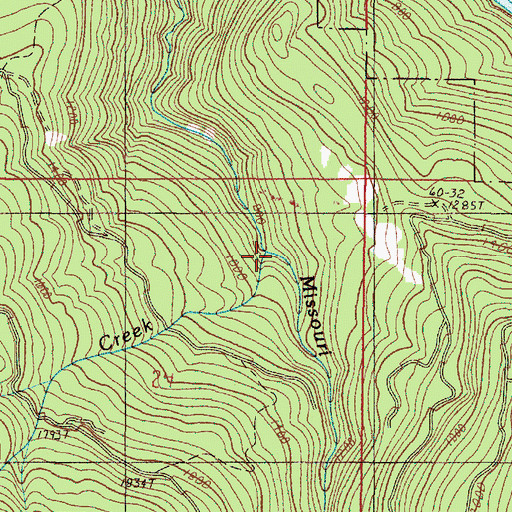 Topographic Map of Trout Creek, OR