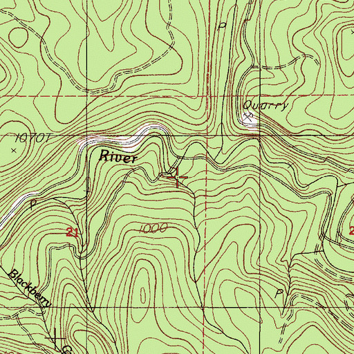 Topographic Map of Trout Creek, OR