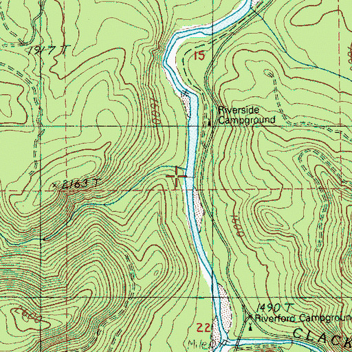 Topographic Map of Trout Creek, OR