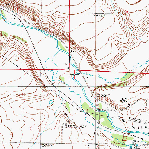 Topographic Map of Trout Creek, OR