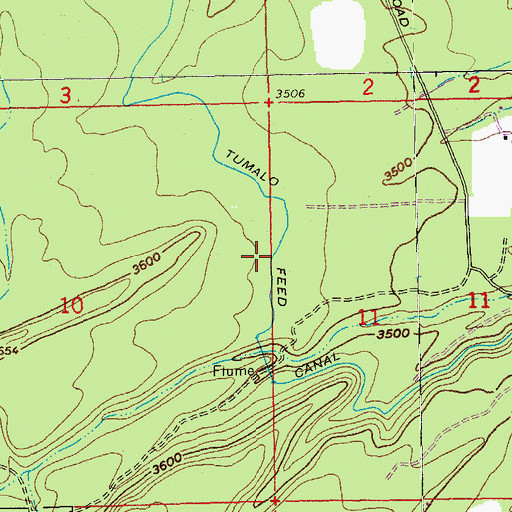 Topographic Map of Tumalo Feed Canal, OR
