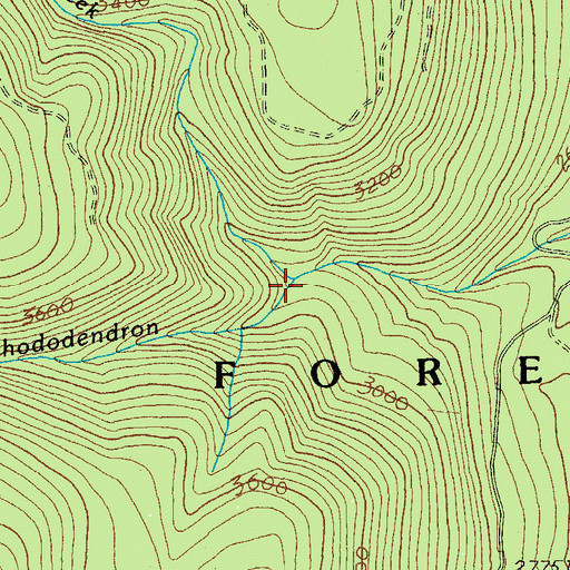 Topographic Map of Tumble Creek, OR