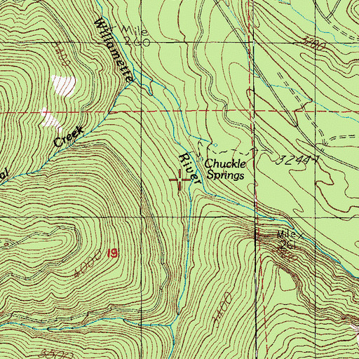 Topographic Map of Tumblebug Creek, OR