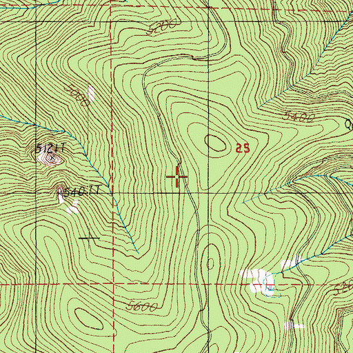 Topographic Map of Tumblebug Way, OR