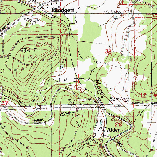Topographic Map of Tumtum River, OR