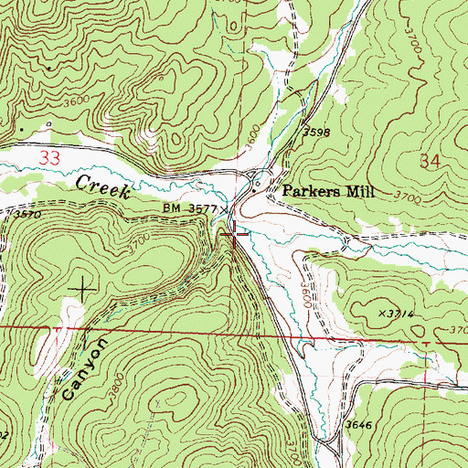 Topographic Map of Tupper Creek, OR