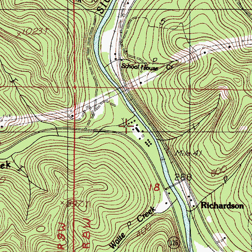 Topographic Map of Turner Creek, OR
