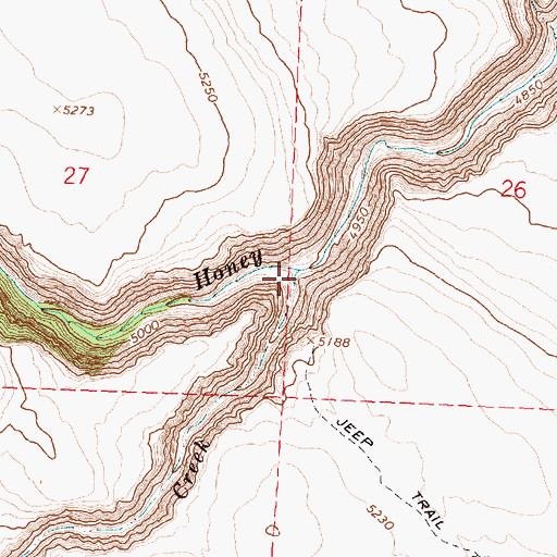 Topographic Map of Twelvemile Creek, OR