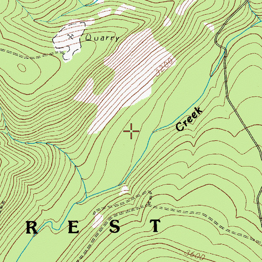 Topographic Map of Twin Meadows Trail, OR
