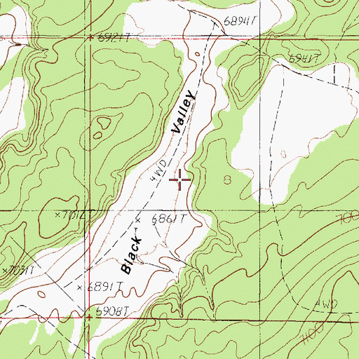 Topographic Map of Soap Creek Pasture, AZ
