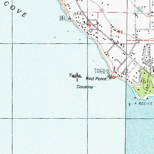 Topographic Map of Twons, OR