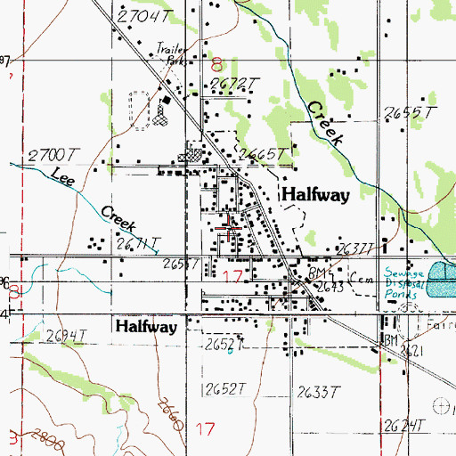 Topographic Map of Union High School (historical), OR