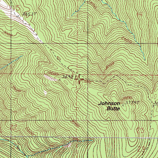 Topographic Map of Upper Chetco Trail, OR