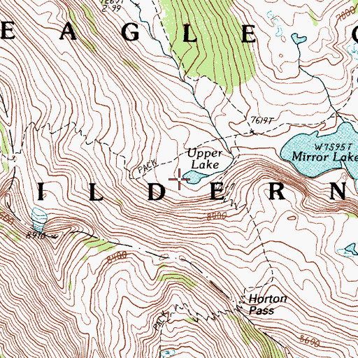 Topographic Map of Upper Lake, OR