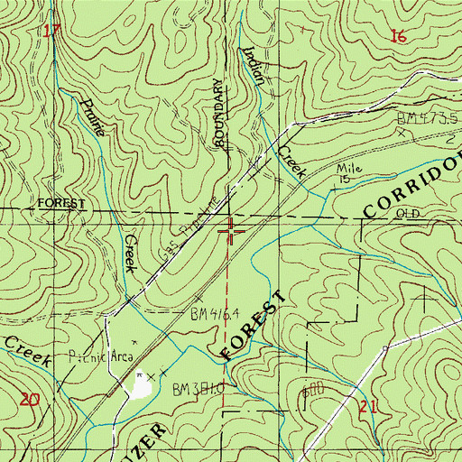 Topographic Map of H B Van Duzer Forest State Scenic Corridor, OR