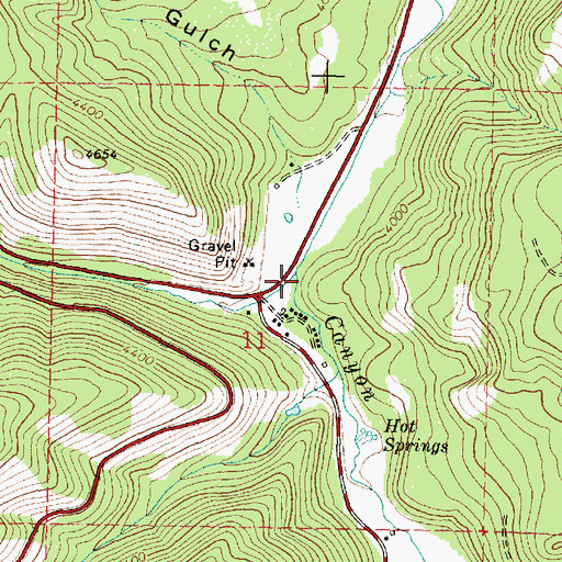 Topographic Map of Vance Creek, OR