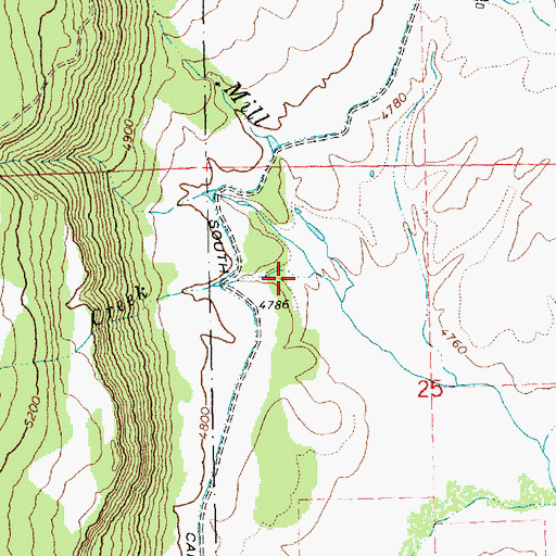 Topographic Map of Venator Creek, OR