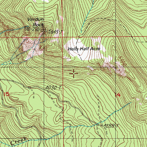 Topographic Map of Verdun Way, OR