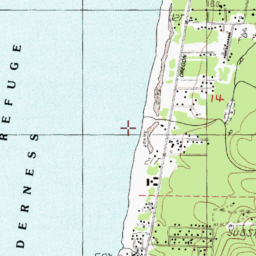 Topographic Map of Vingie Creek, OR