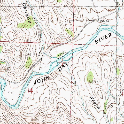 Topographic Map of Wagon Road Gulch, OR