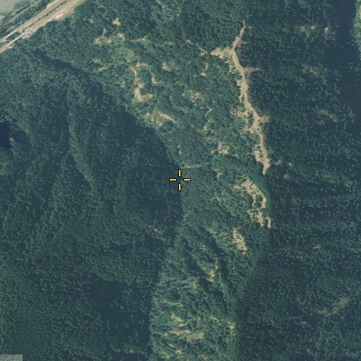 Aerial/Satellite Image of Wahe Falls, OR