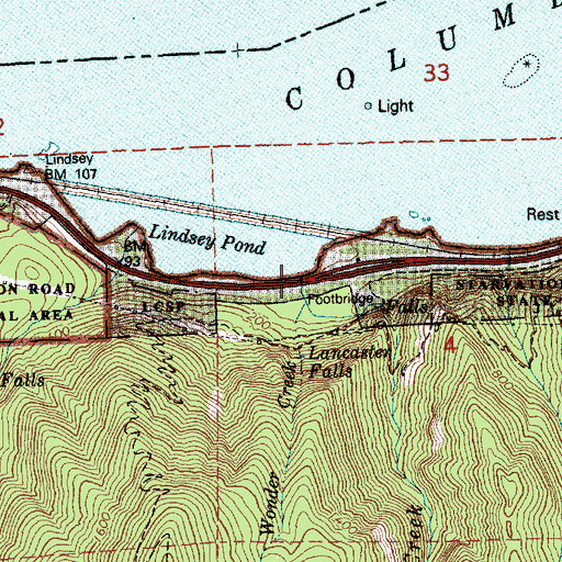 Topographic Map of Warren Creek, OR