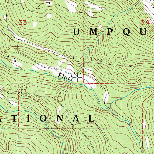 Topographic Map of Warren Tison Ranch, OR