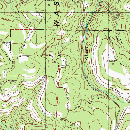 Topographic Map of Washboard Ridge, OR