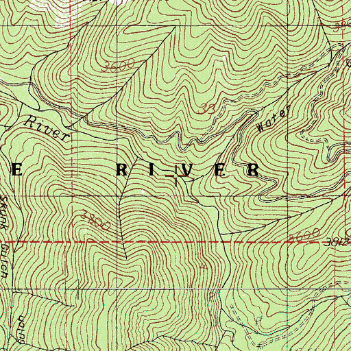Topographic Map of Water Gulch, OR