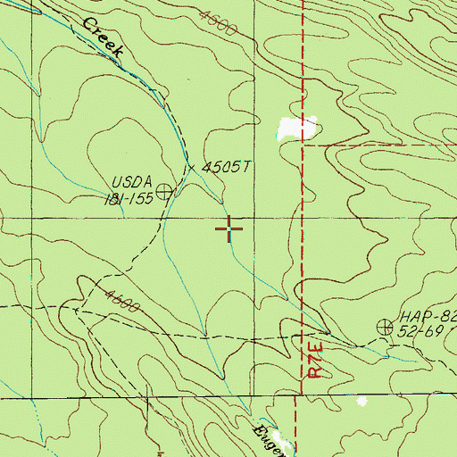 Topographic Map of Water Holes Trail, OR