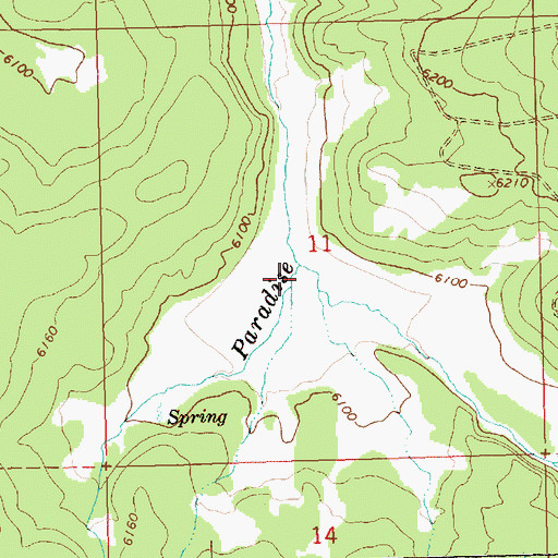 Topographic Map of Watson Creek, OR