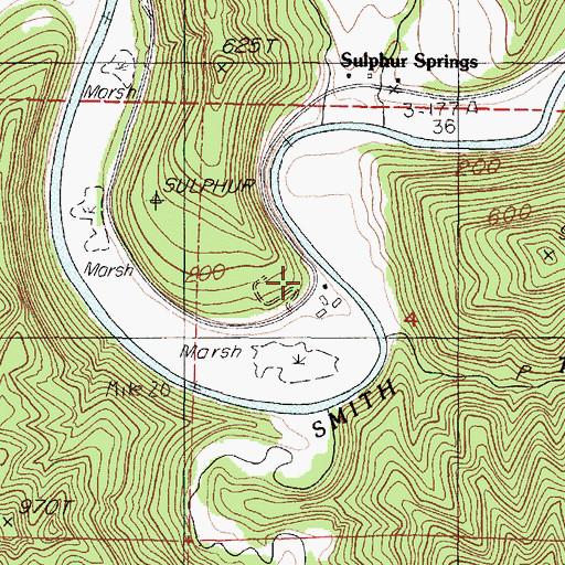 Topographic Map of Weiss Ranch, OR