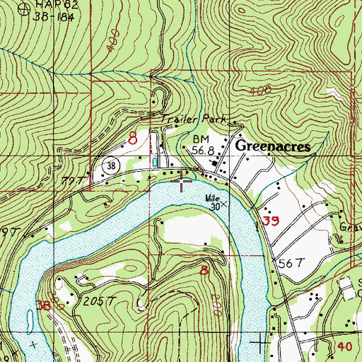 Topographic Map of Wells Creek, OR