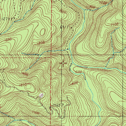 Topographic Map of West Coon Creek, OR