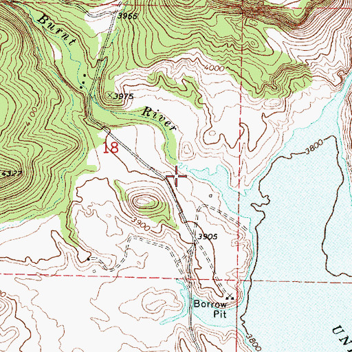 Topographic Map of West Fork Burnt River, OR